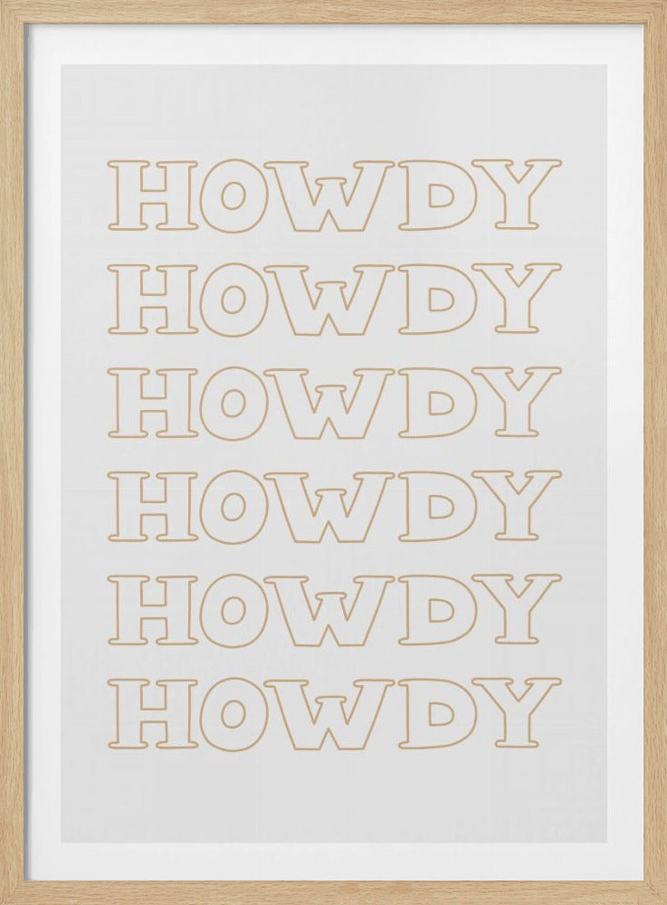 Neutrales Howdy | Poster
