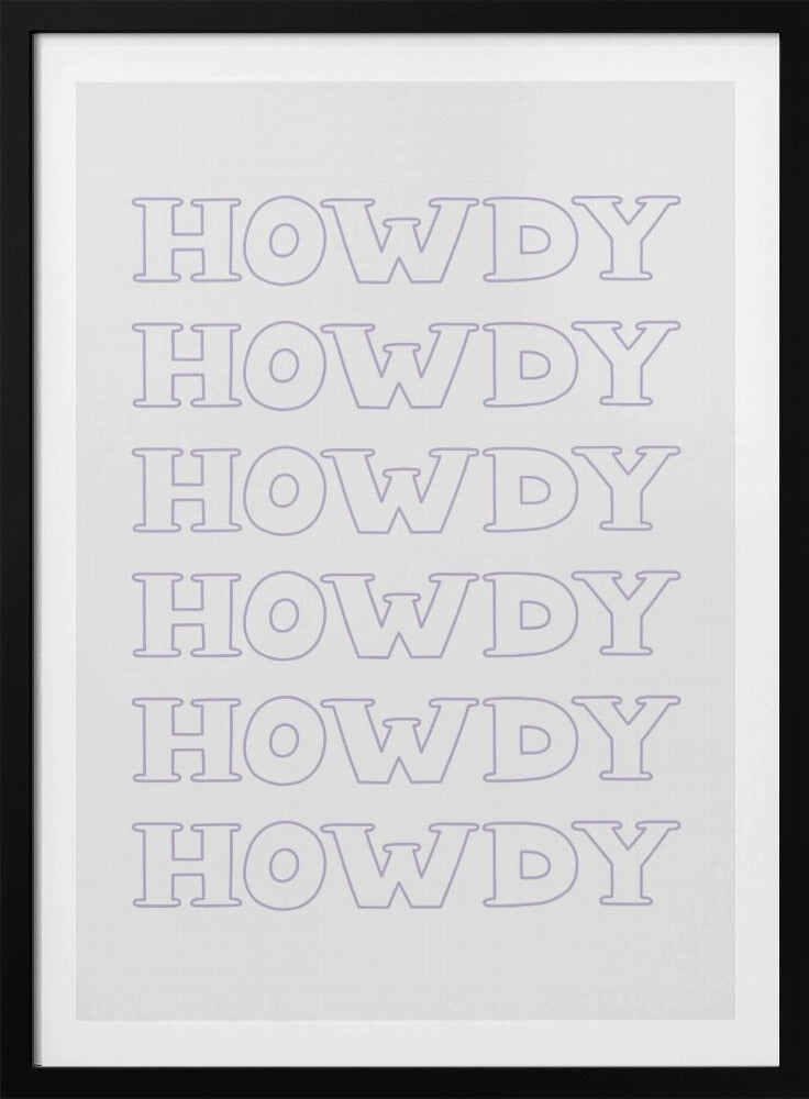 Lila Howdy | Poster