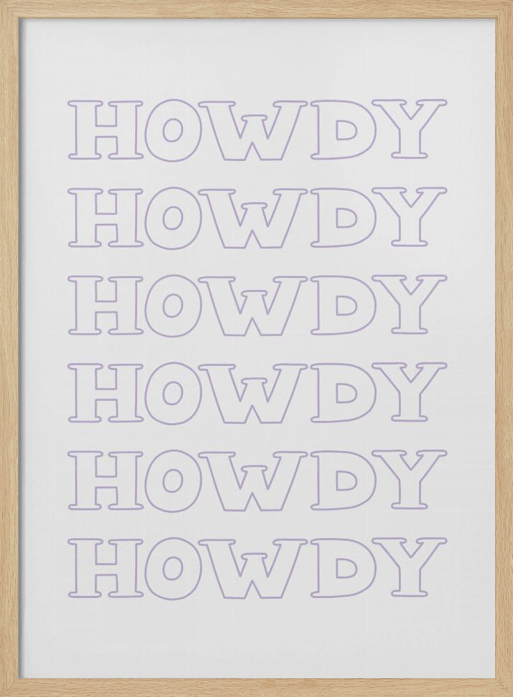 Lila Howdy | Poster