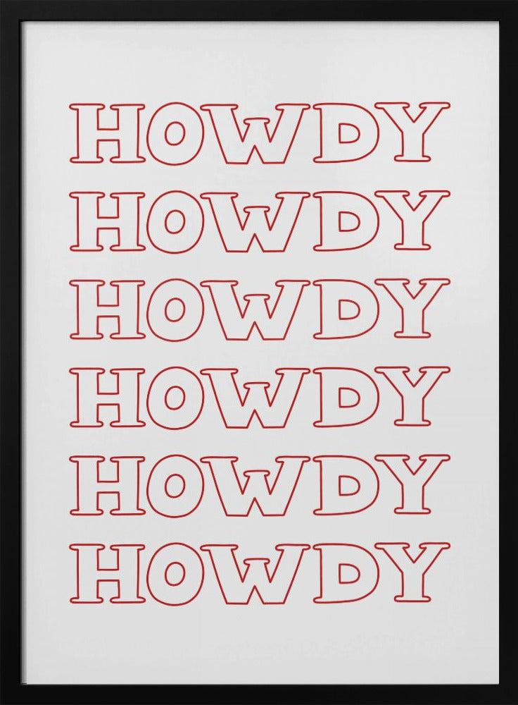 Rotes Howdy | Poster