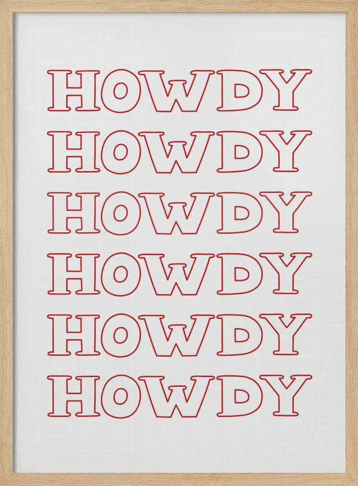 Rotes Howdy | Poster