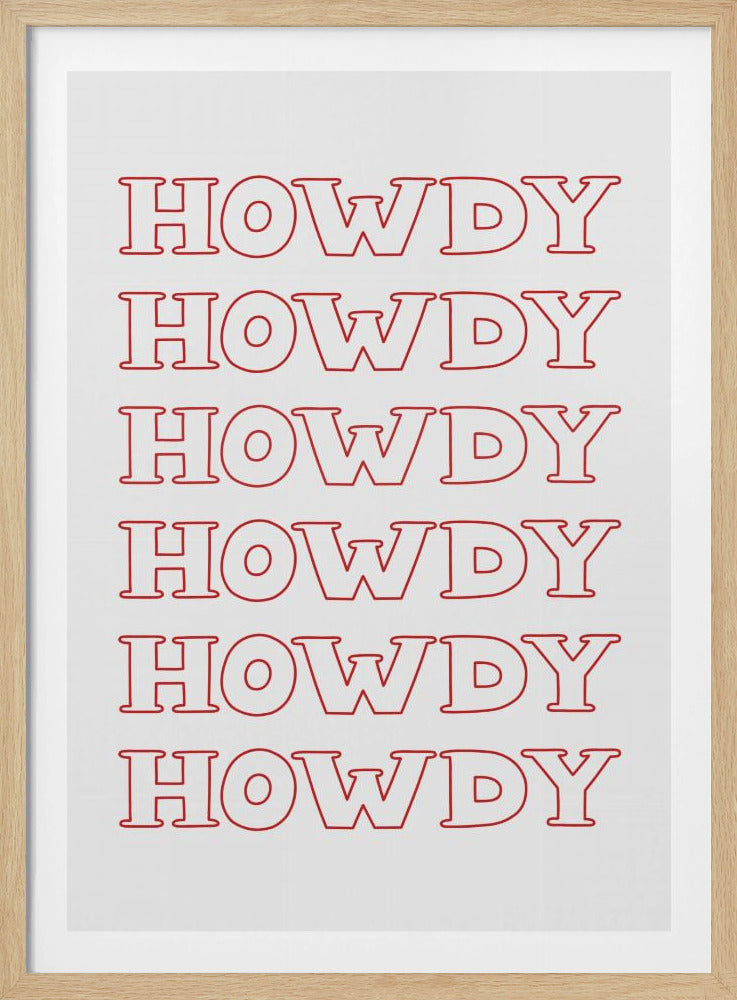 Rotes Howdy | Poster