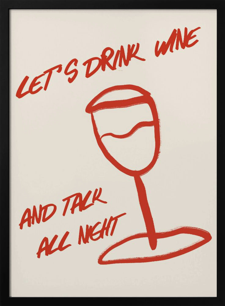 Wein & Worte entspannen | Poster