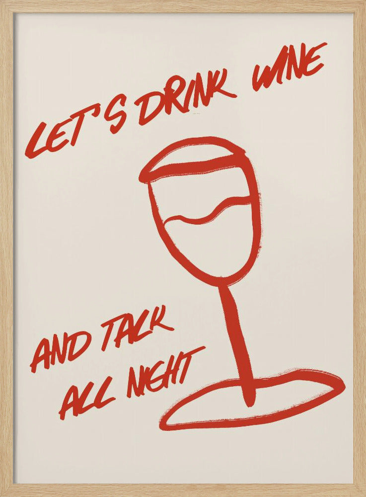 Wein & Worte entspannen | Poster