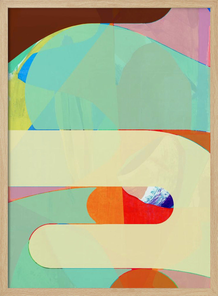 Bunte geometrische Formen | Poster