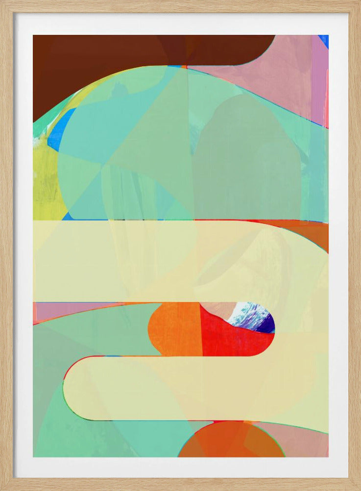Bunte geometrische Formen | Poster