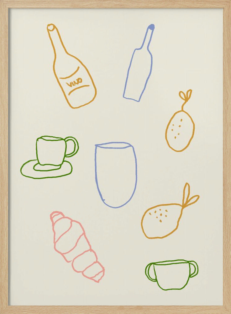 Minimalistischer Brunch | Poster