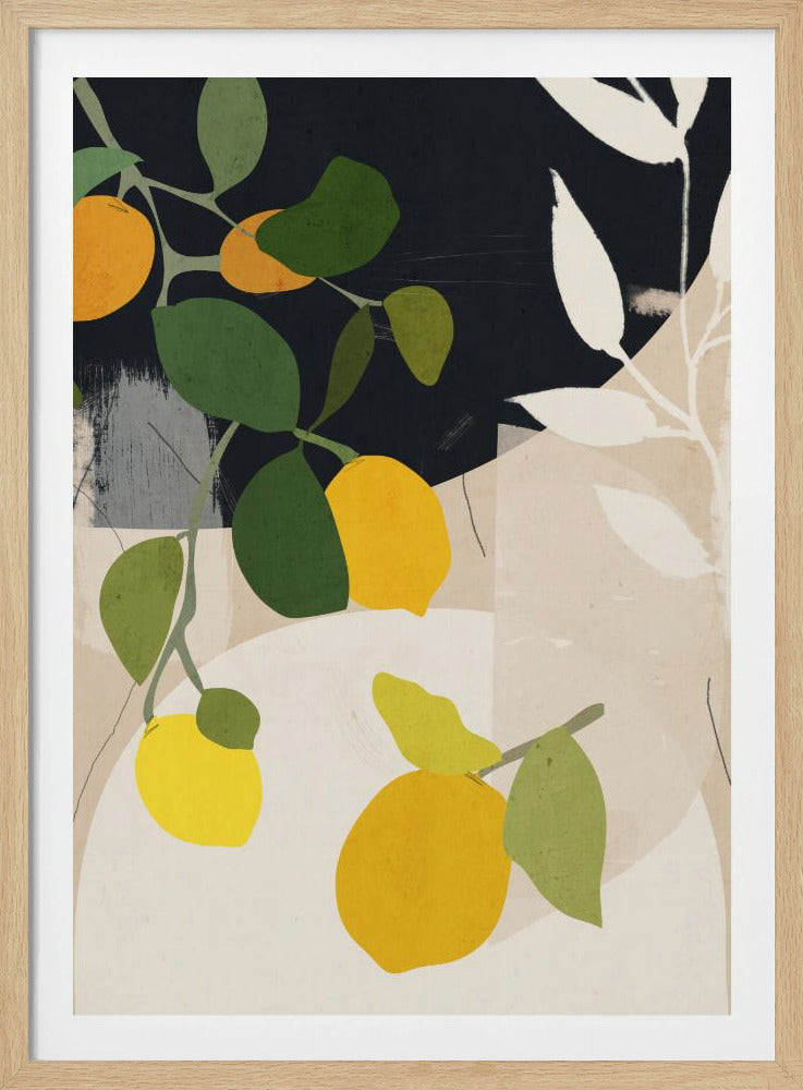Zitronen-Abstrakte Kunst | Poster