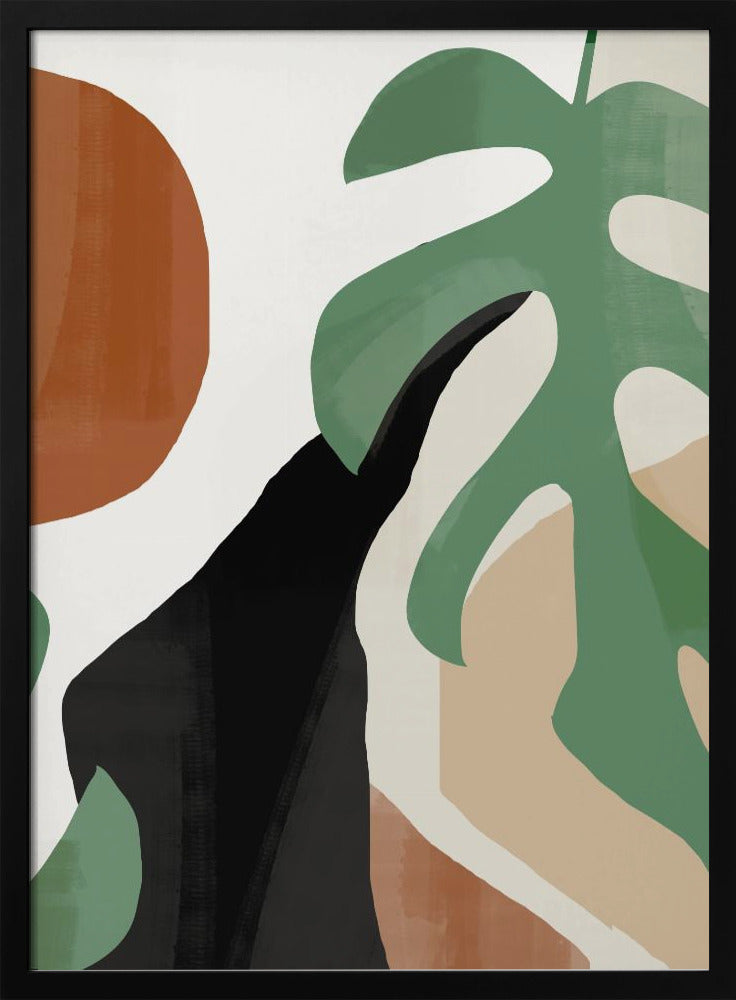 Abstract Art Tropical Leaves | Poster