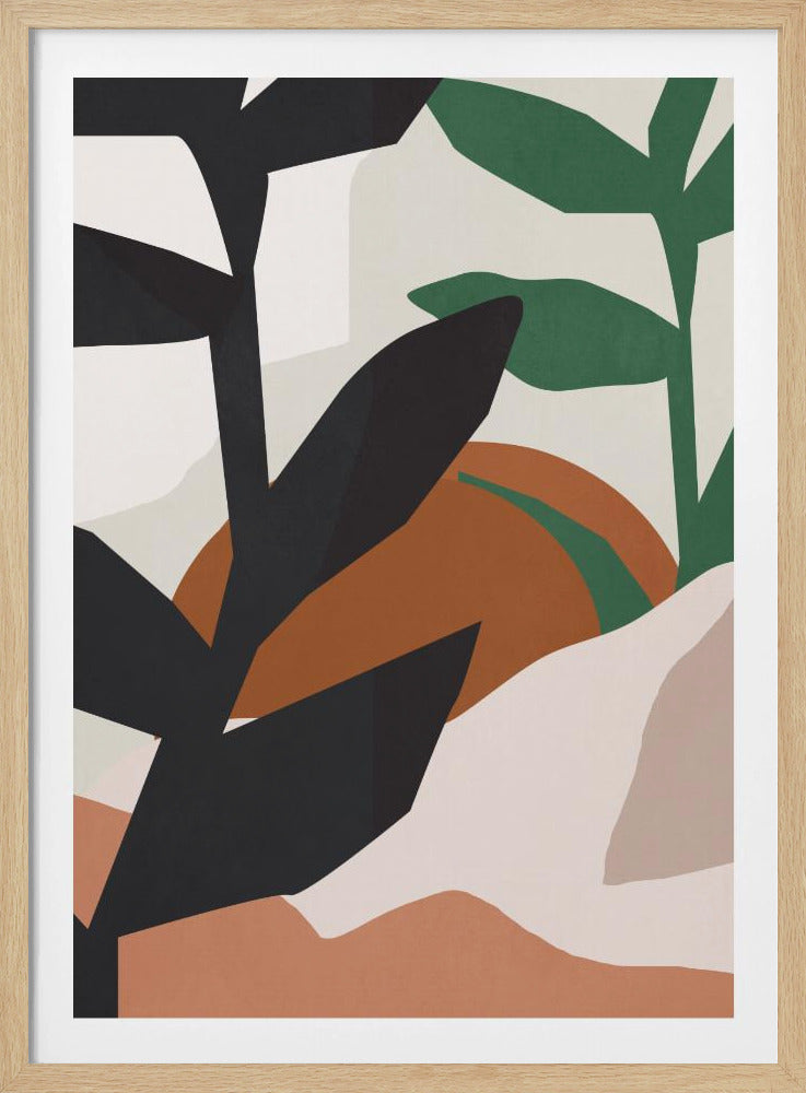 Abstract Art Tropical Leaves | Poster
