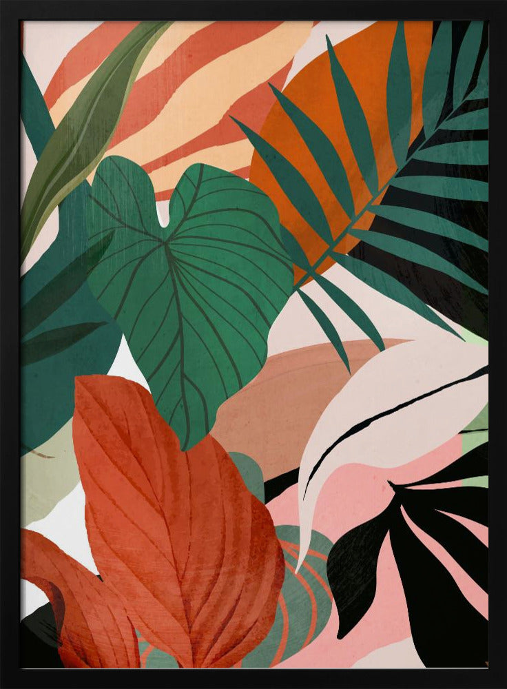 Abstract Art Tropical Leaves | Poster