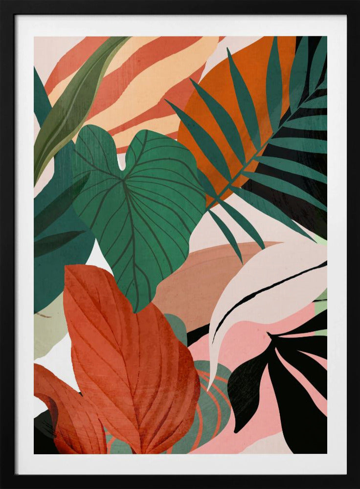 Abstract Art Tropical Leaves | Poster
