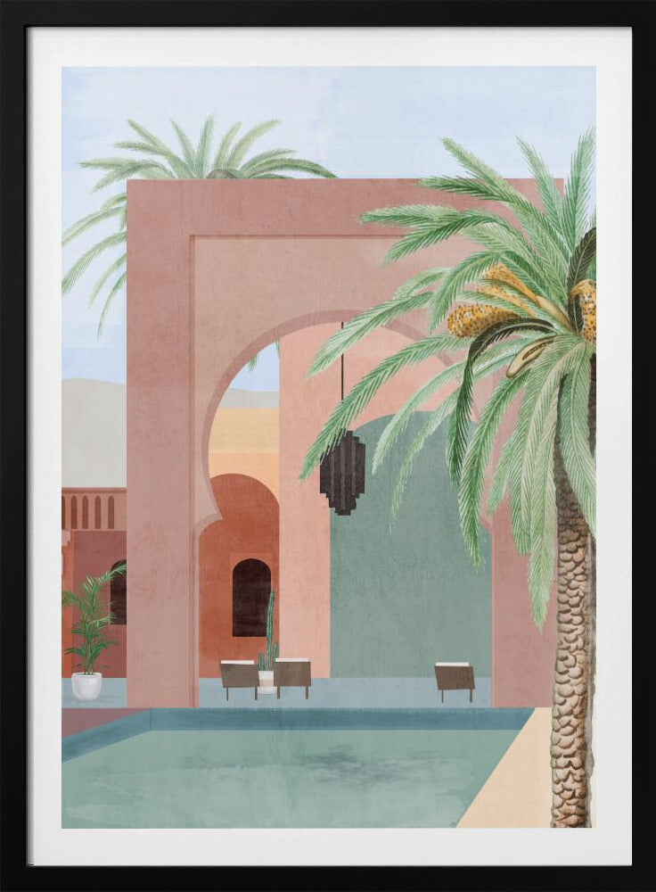 Marokkanischer Pool | Poster