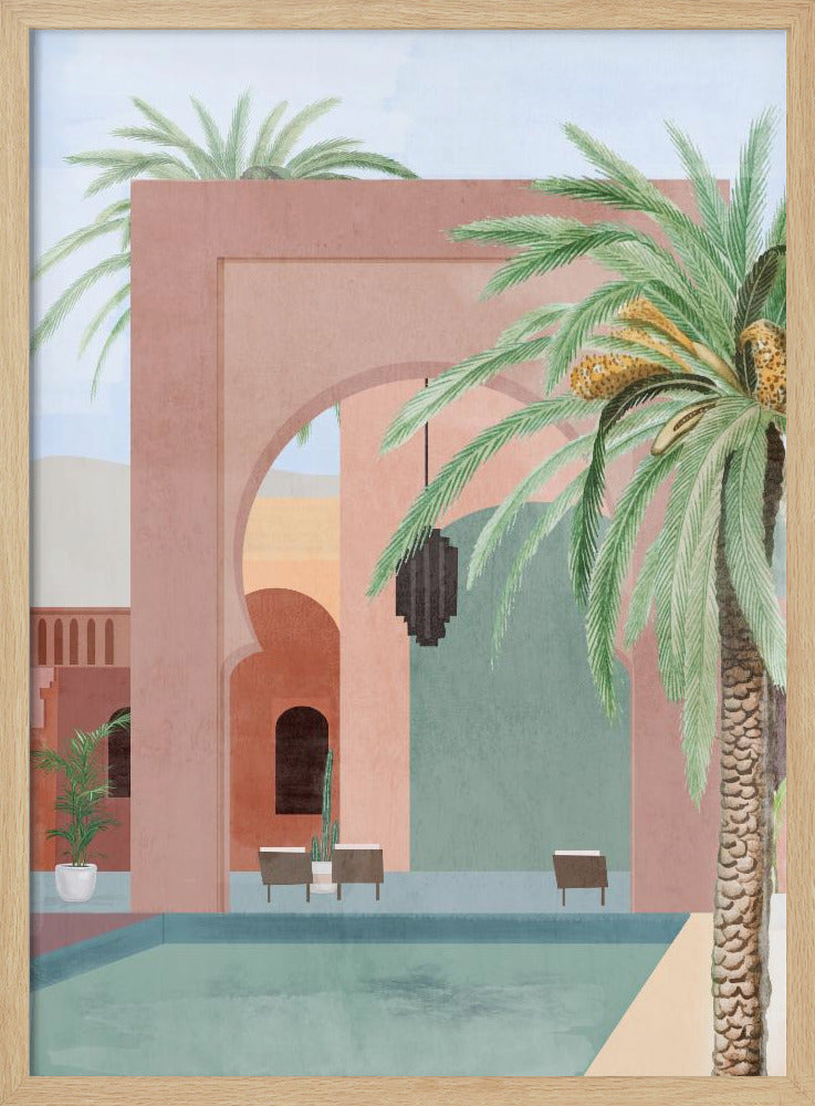 Marokkanischer Pool | Poster