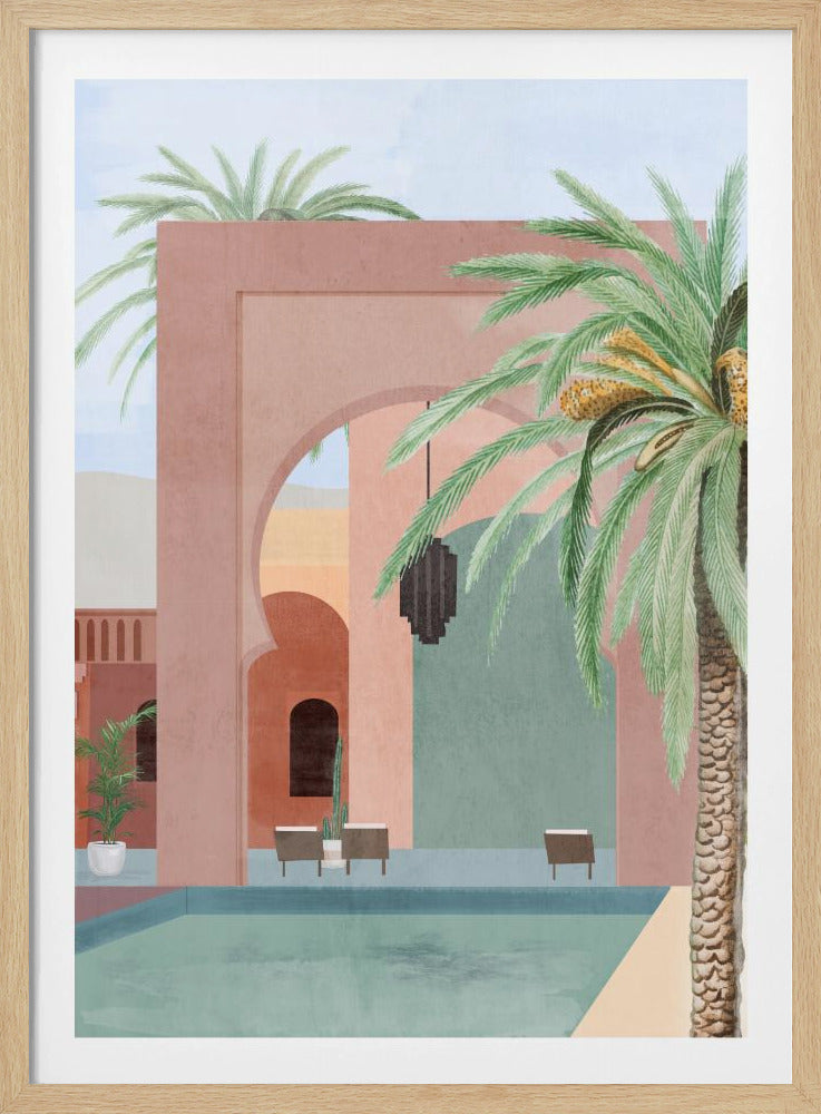 Marokkanischer Pool | Poster