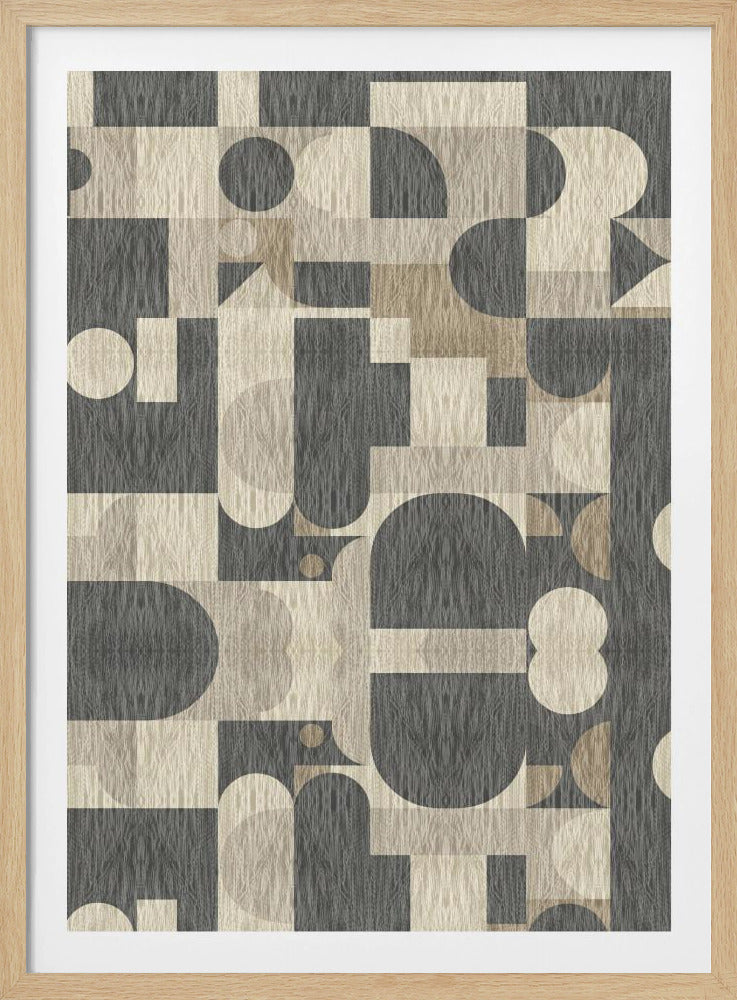 Geometrisches Muster mit verschiedenen Formen | Poster