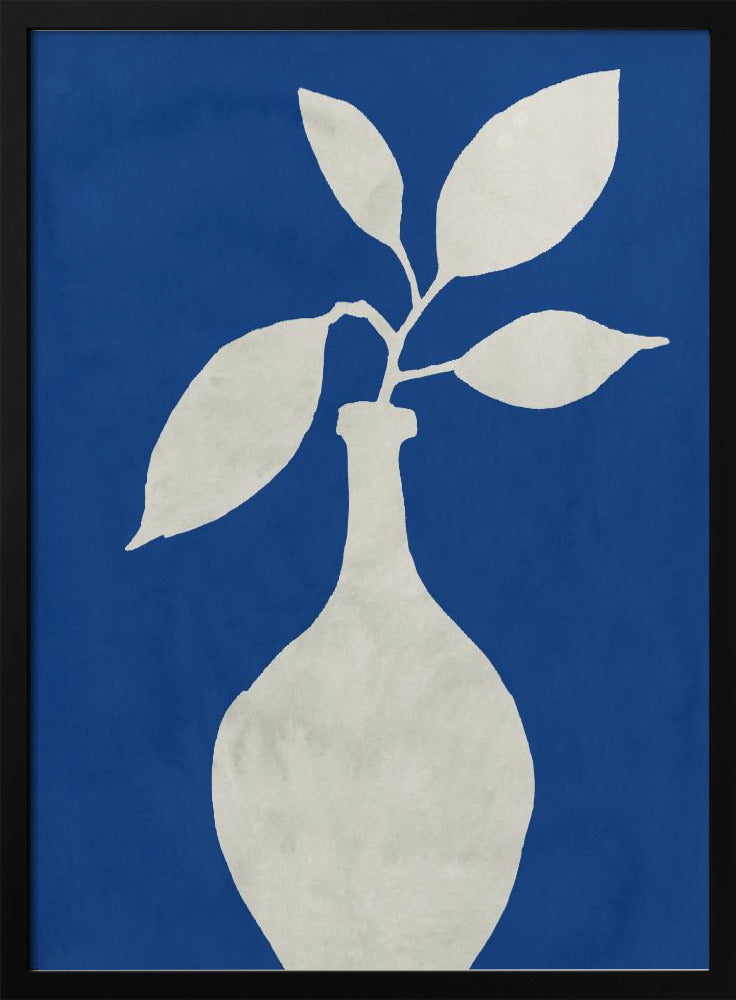 Weiße Vase Silhouette | Poster