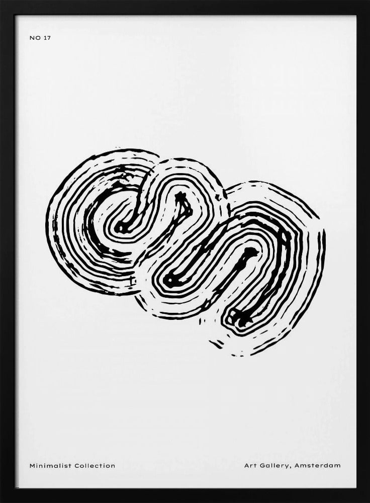 Monochromes Labyrinth 17 | Poster