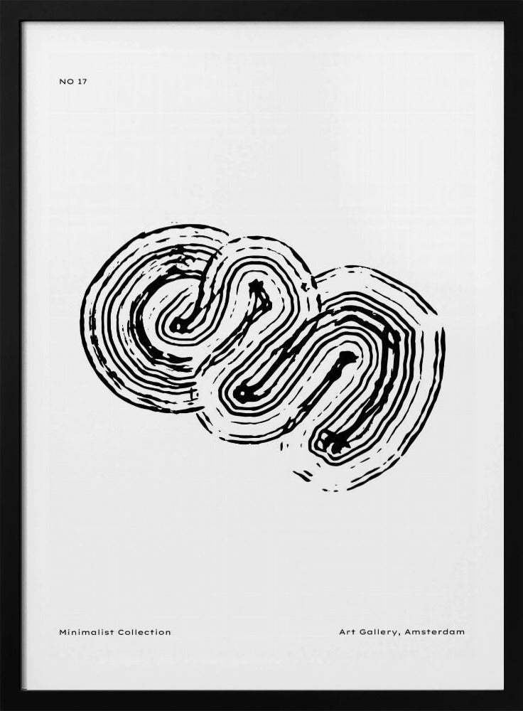 Monochromes Labyrinth 17 | Poster