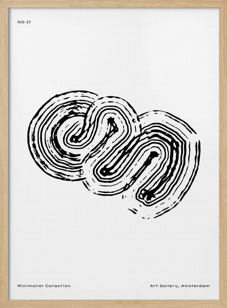 Monochromes Labyrinth 17 | Poster