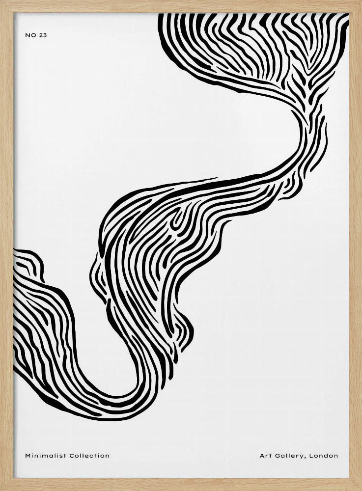 Fließende Linien | Poster