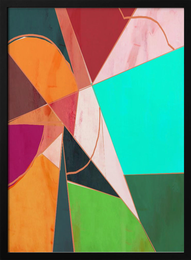 Bunte Geometrie Abstrakt | Poster