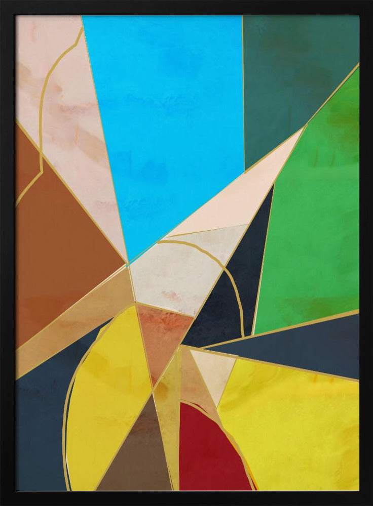 Bunte geometrische Formen | Poster