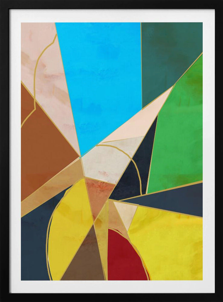 Bunte geometrische Formen | Poster
