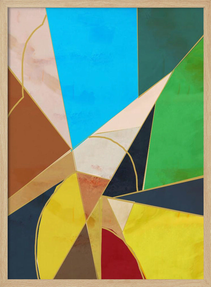 Bunte geometrische Formen | Poster