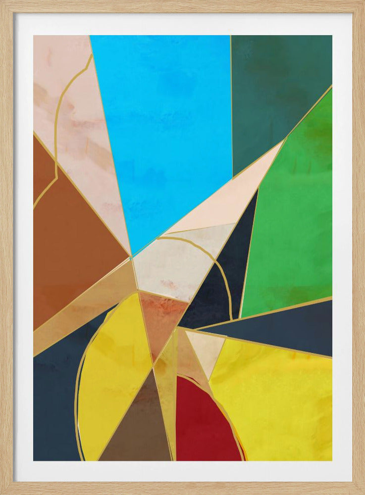Bunte geometrische Formen | Poster
