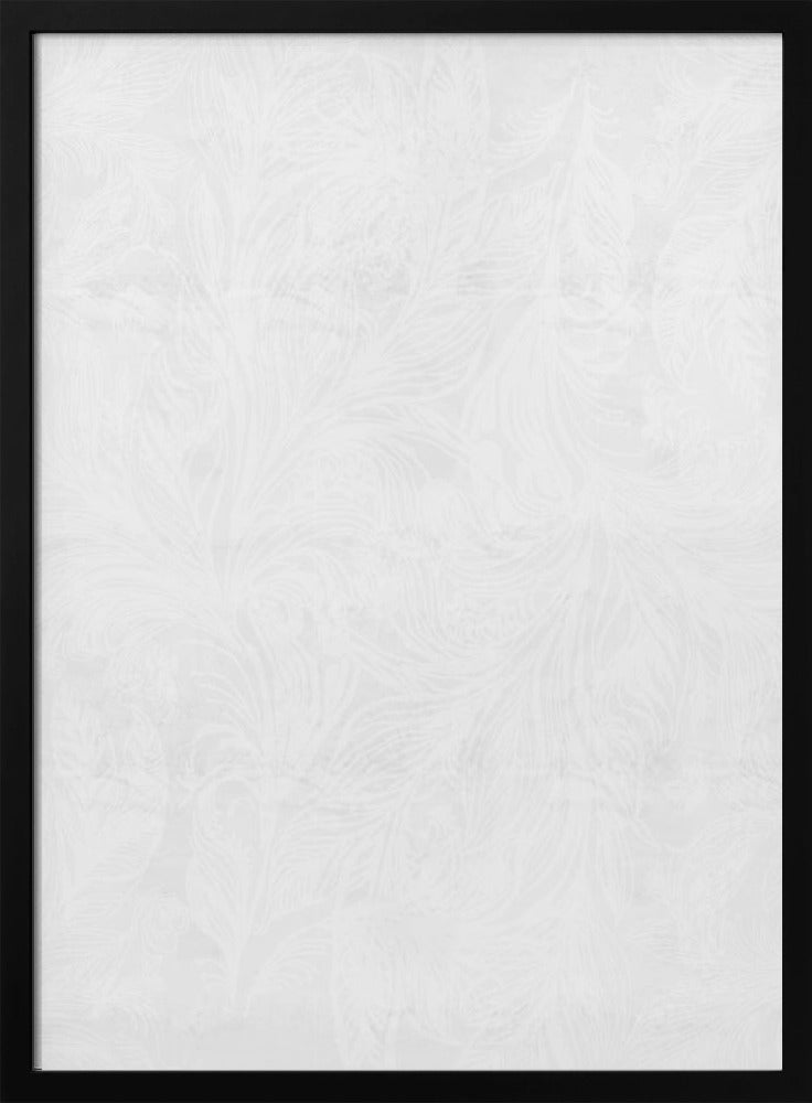Elegantes weißes Blumenmuster | Poster