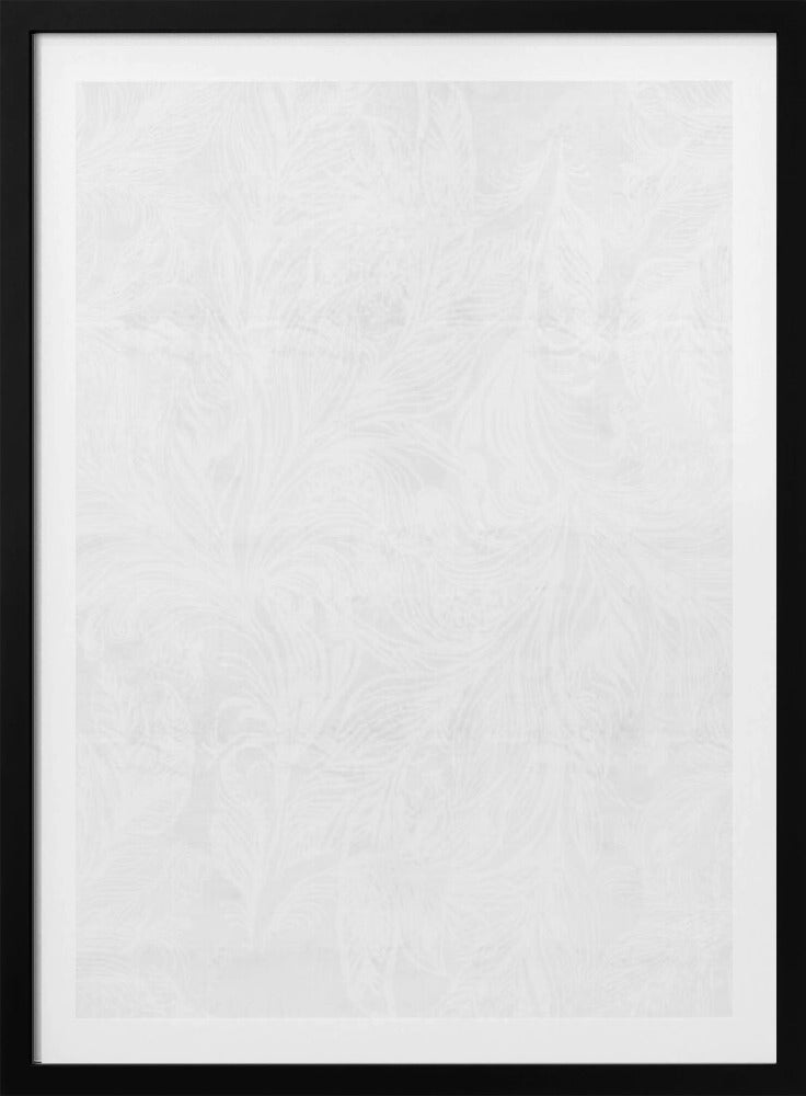 Elegantes weißes Blumenmuster | Poster
