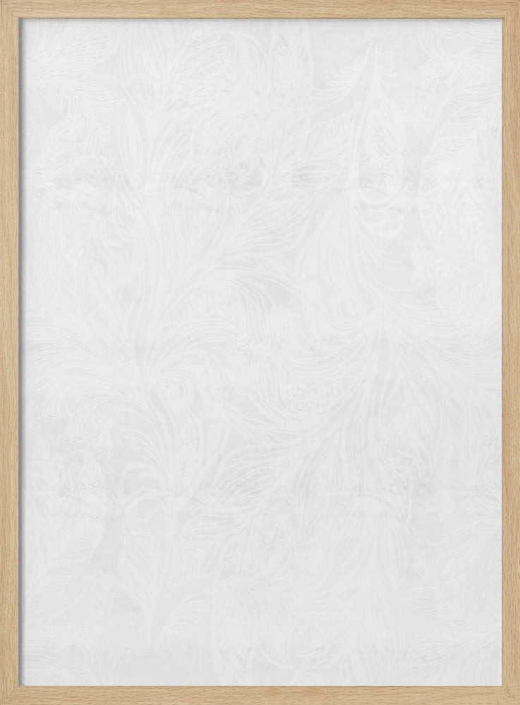 Elegantes weißes Blumenmuster | Poster