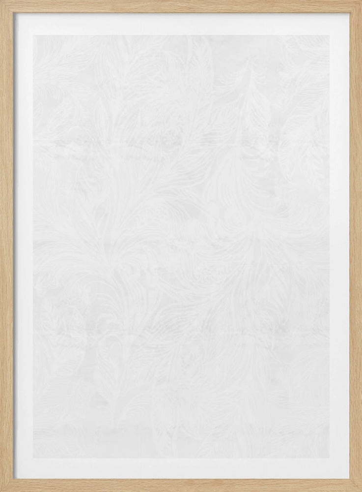 Elegantes weißes Blumenmuster | Poster