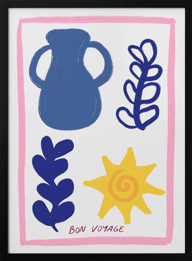 Gute Reise Symbole | Poster