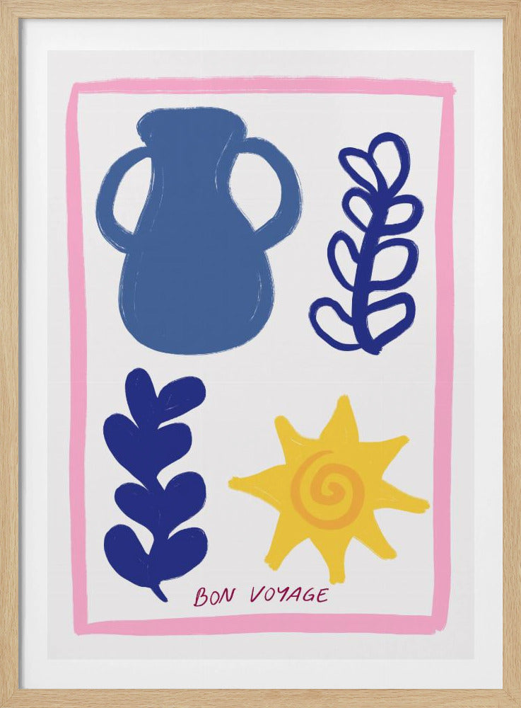 Gute Reise Symbole | Poster