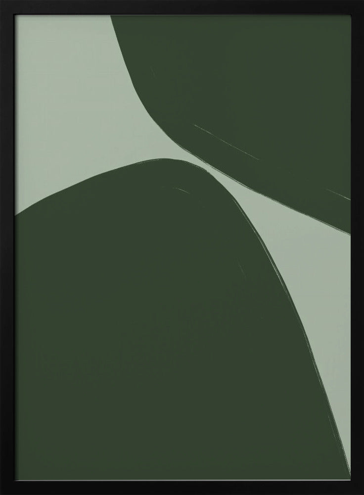 Kräftige grüne Kurven | Poster