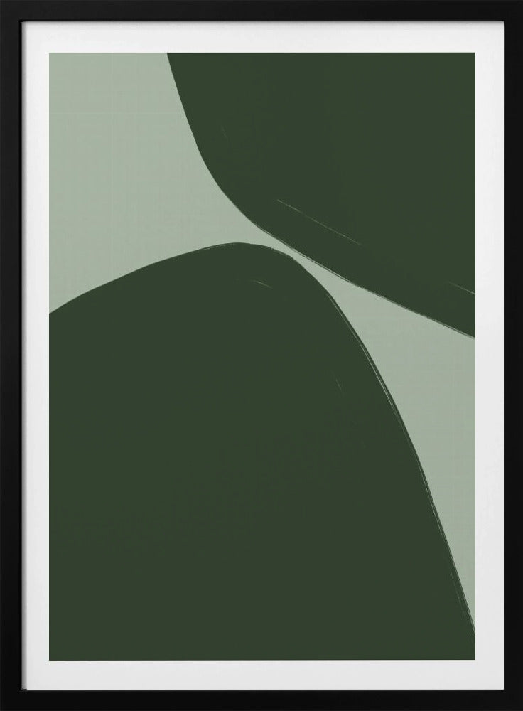 Kräftige grüne Kurven | Poster