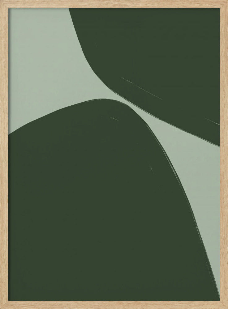Kräftige grüne Kurven | Poster