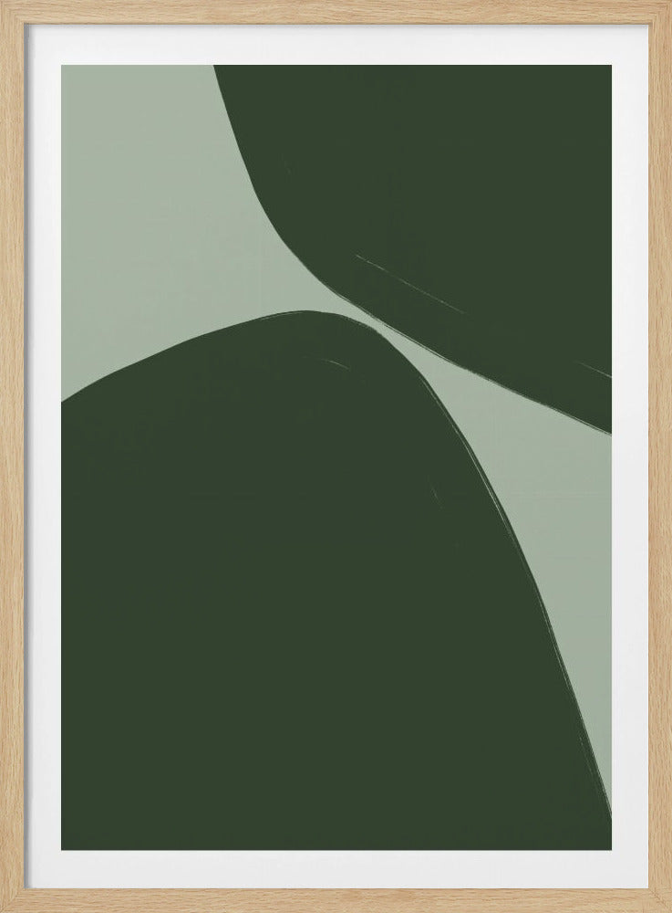 Kräftige grüne Kurven | Poster