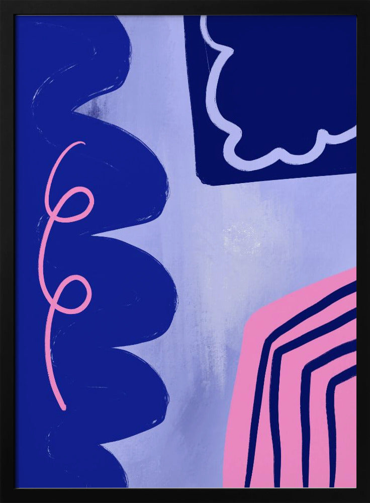 Lebendiger Kurvenfluss | Poster