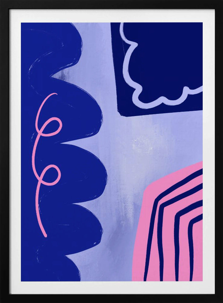 Lebendiger Kurvenfluss | Poster