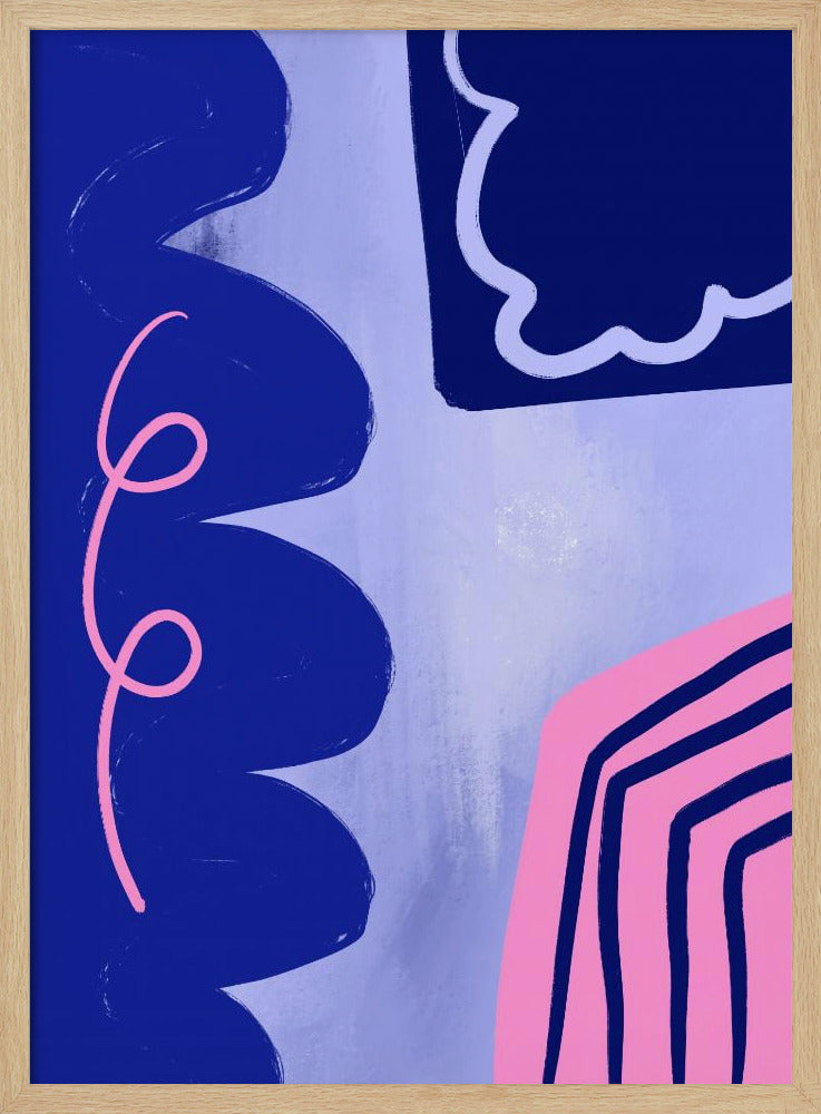 Lebendiger Kurvenfluss | Poster