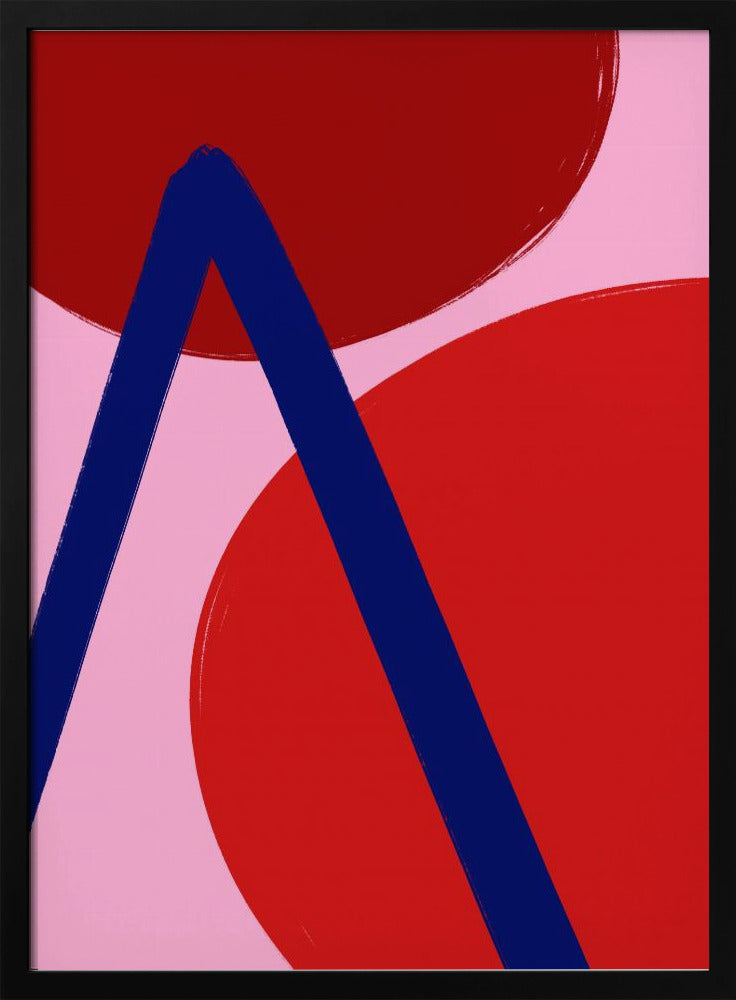 Purpurrote Geometrie | Poster