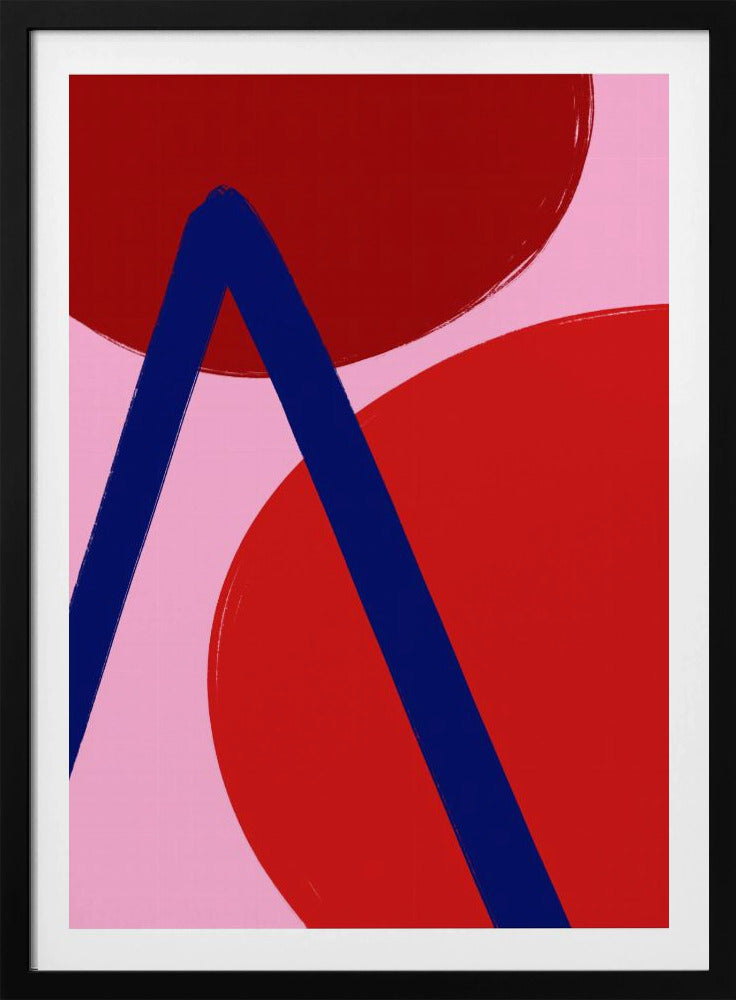 Purpurrote Geometrie | Poster