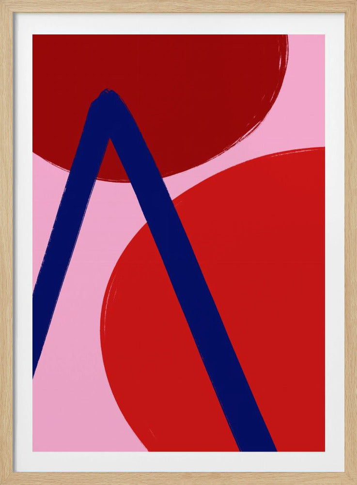 Purpurrote Geometrie | Poster