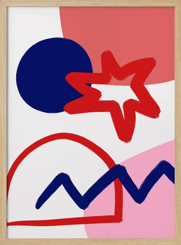 Kräftige geometrische Formen | Poster