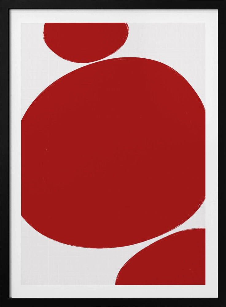 Kräftige rote Kreise | Poster