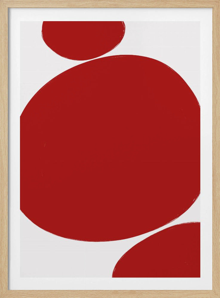 Kräftige rote Kreise | Poster