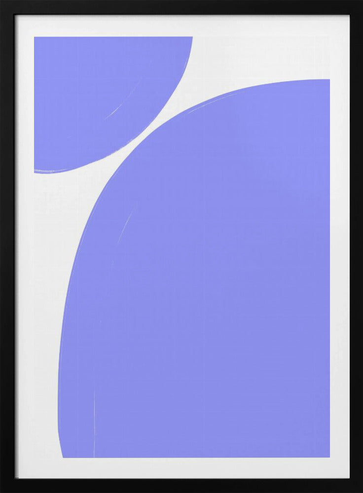 Weiche lila Kurven | Poster